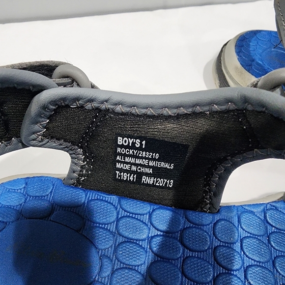 Eddie Bauer‎ Sz 1 Boys Sandals Gray Blue - Picture 3 of 5